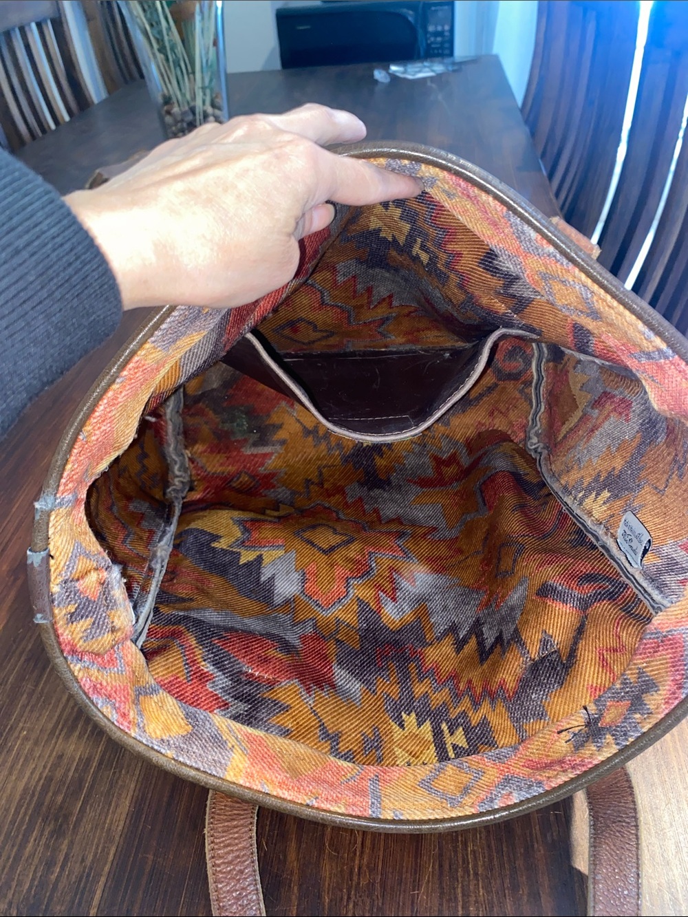 Consuela Leather Tote Bag - Brown - Picture 8 of 16